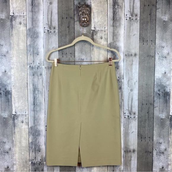 Prada Camel Pencil Skirt Size 46 - Picture 2 of 13